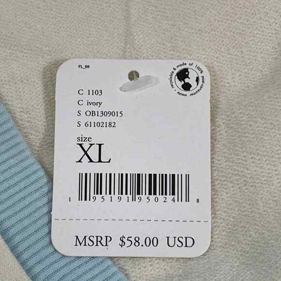 Free People XL Bodysuit Intimately Cozy Girl Ivory Cream Color NEW - Picture 2 of 8